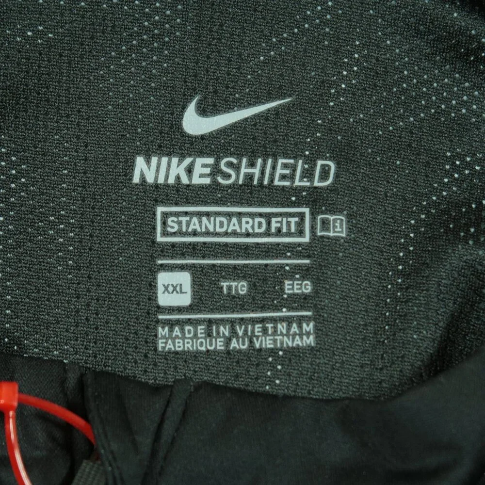 Nike Shield Georgia Bulldogs 1/4 Zip Golf Pullover Mens 2XL Black Gray Lined